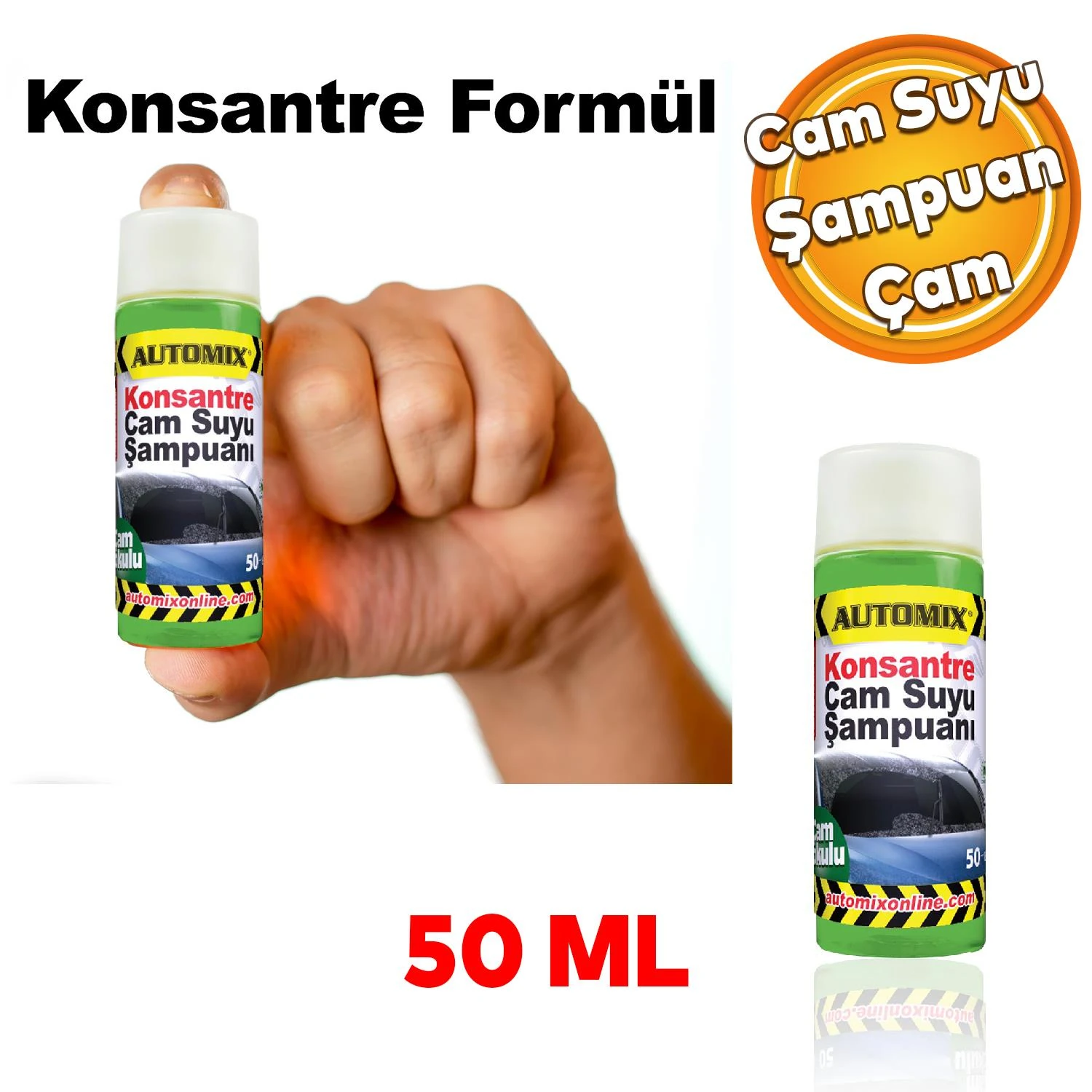 AUTOMIX CAM SUYU ŞAMPUANI 100 ML MANGO KOKUSU