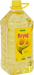 BİRYAĞ AYÇİÇEK YAĞI  KÖŞELİ DARPET 5 LT 