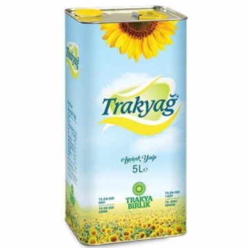 TRAKYAĞ AYÇİÇEK YAĞI TENEKE 5 LT