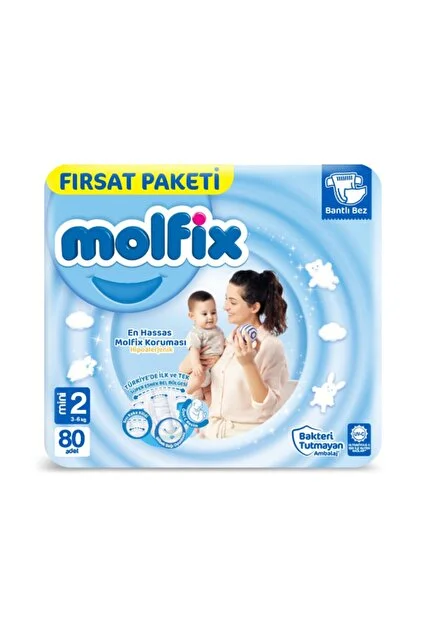 MOLFİX FIRSAT PAKET MINI 2 3-6 KG 80 ADET