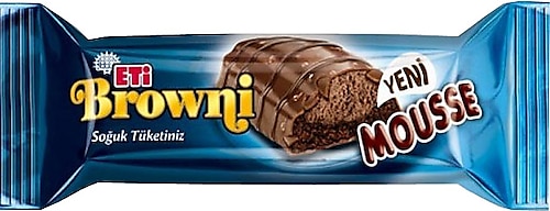 ETİ BROWNI MOUSSE SÜTLÜ ÇİKOLATA KAPLI KREMA DOLGULU KEK 48 GR