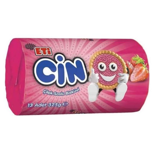 ETİ CİN  ÇİLEK SOSLU BİSKÜVİ 325 GR