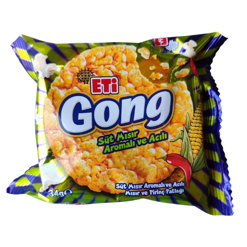 ETİ GONG SÜT MISIR AROMALI VE ACILI 34 GR