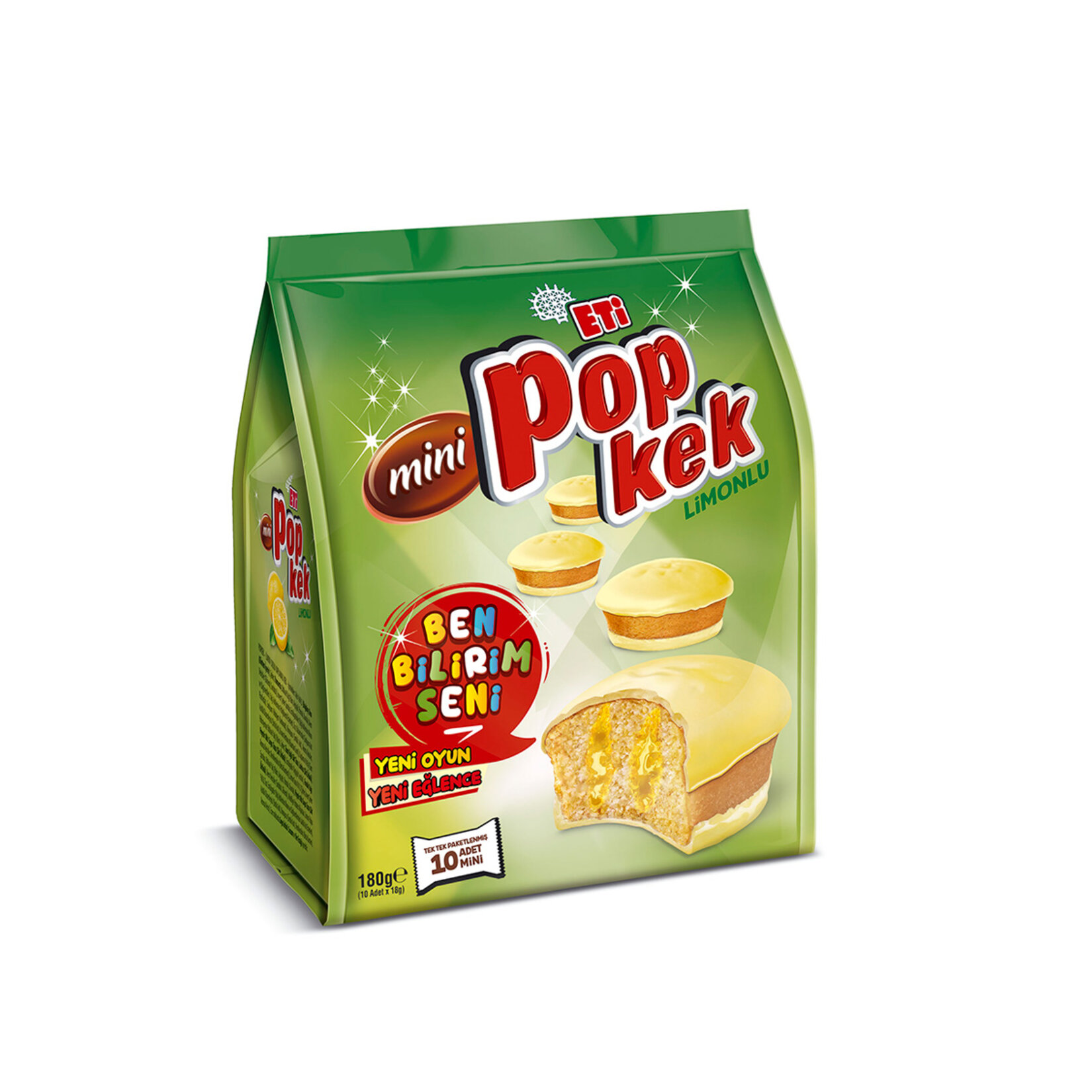ETİ POPKEK MİNİ LİMON 180 GR
