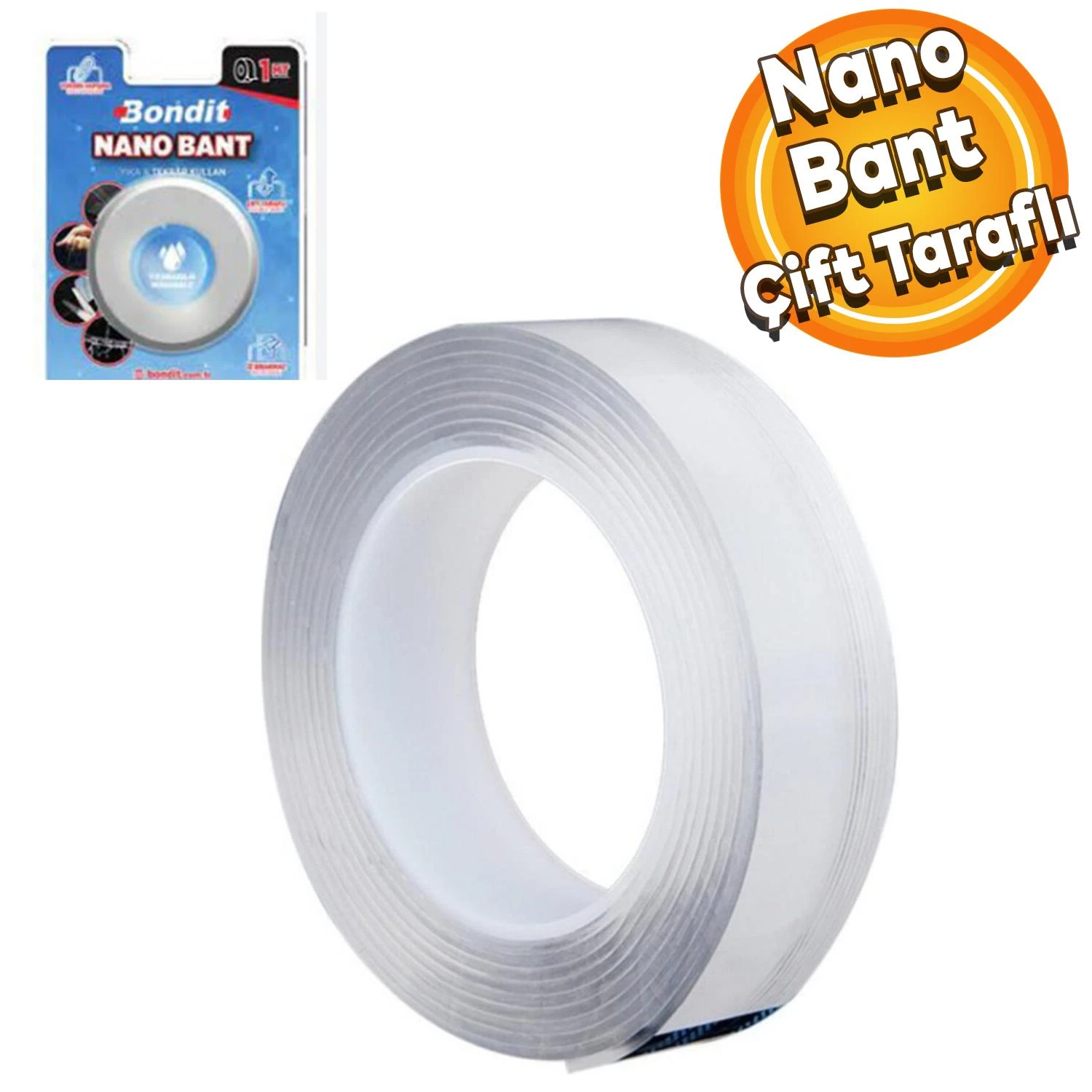 BONDİT ÇİFT TARAFLI MONTAJ BANT 1,5MT*20MM BNMD2015