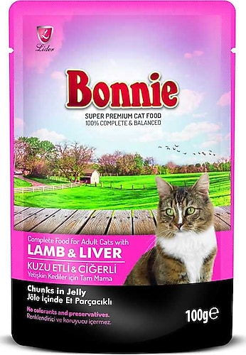 BONNIE SOMUN ETLİ KEDİ MAMASI 85 GR
