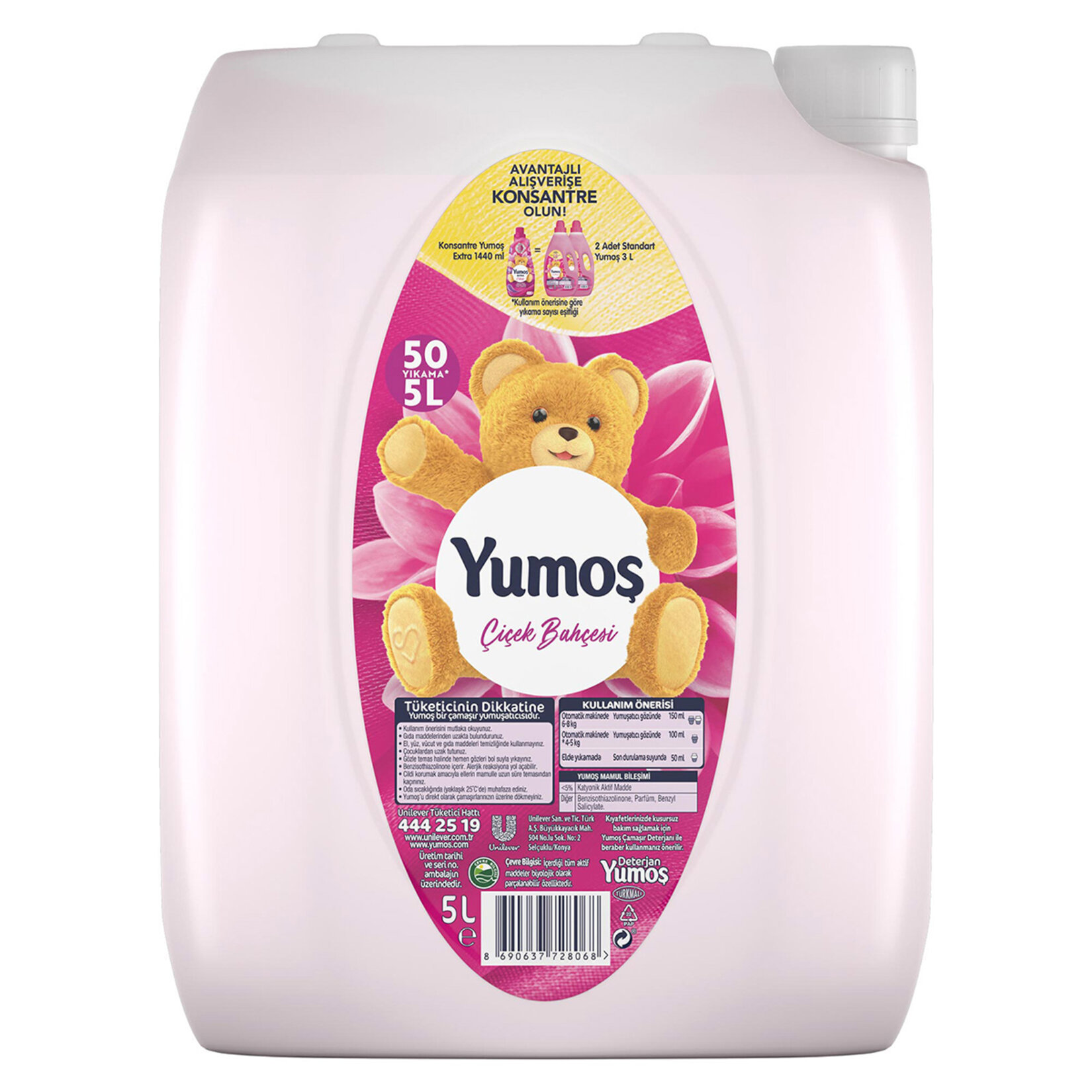 YUMOŞ ÇİÇEK BAHÇESİ ÇAMAŞIR YUMUŞATICI 5 LT