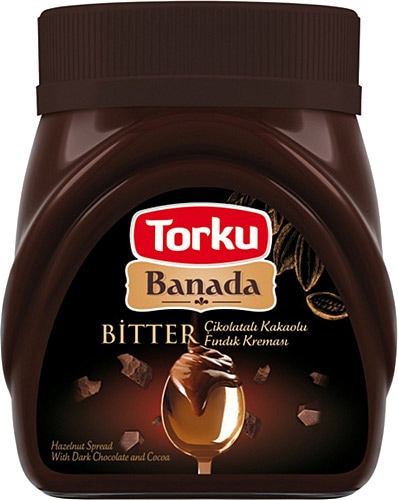 TORKU BANADA BİTTER ÇİKOLATALI KAKAOLU FINDIK KREMASI 370 GR