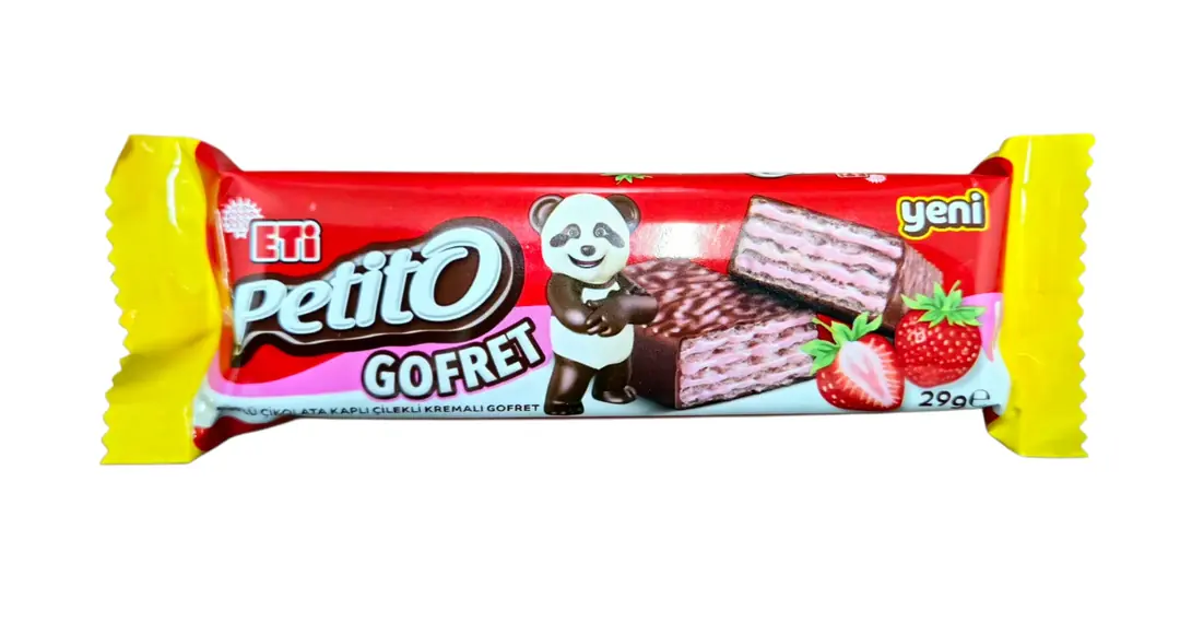 ETİ PETİTO ÇİLEKLİ GOFRET  20 GR