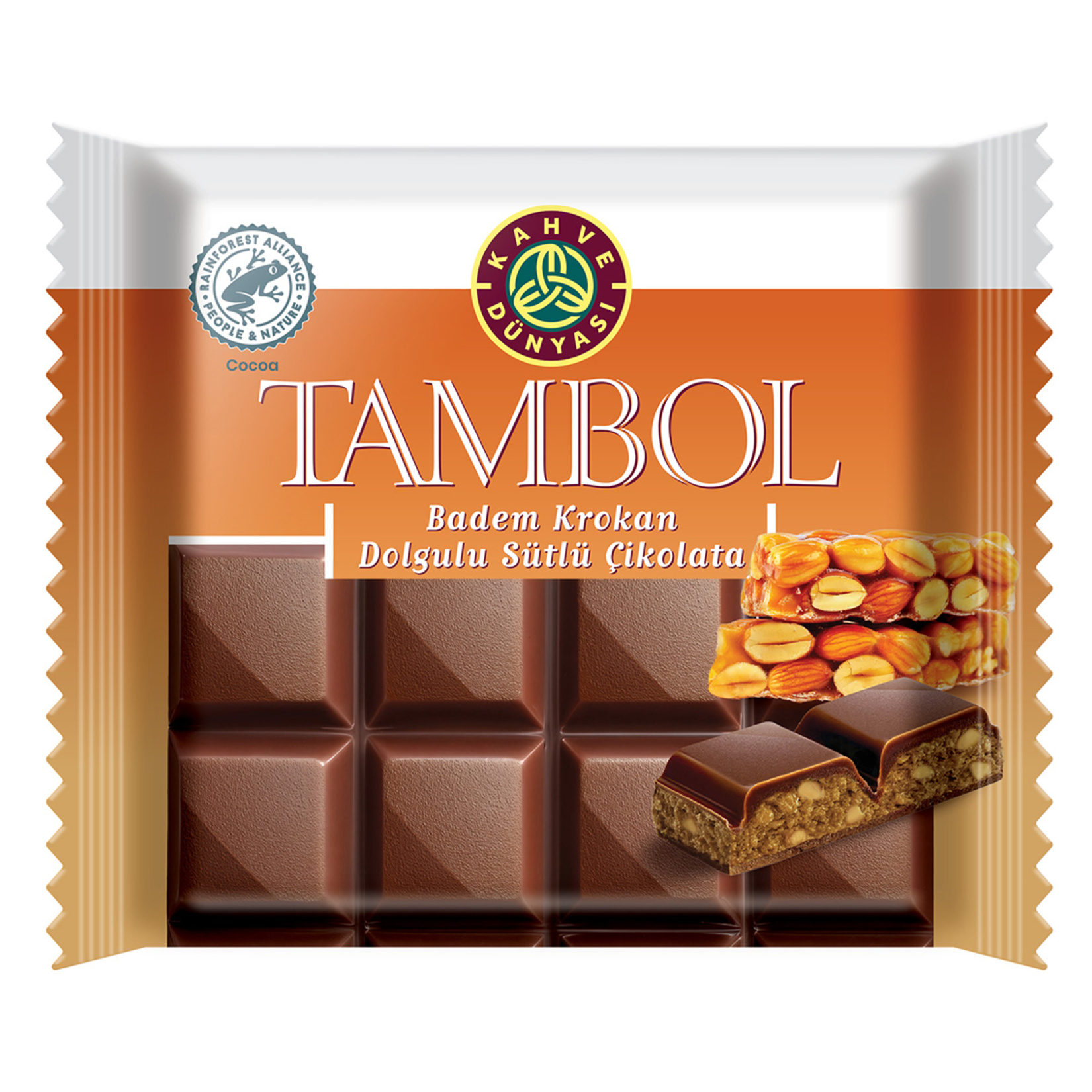 KAHVE DÜNYASI BADEN KROKAN DOLGULU ÇİKOLATA 100 GR