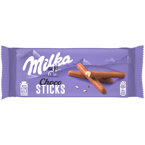 MİLKA CHOCO STICKS SÜTLÜ ÇİKOLATA 112 GR