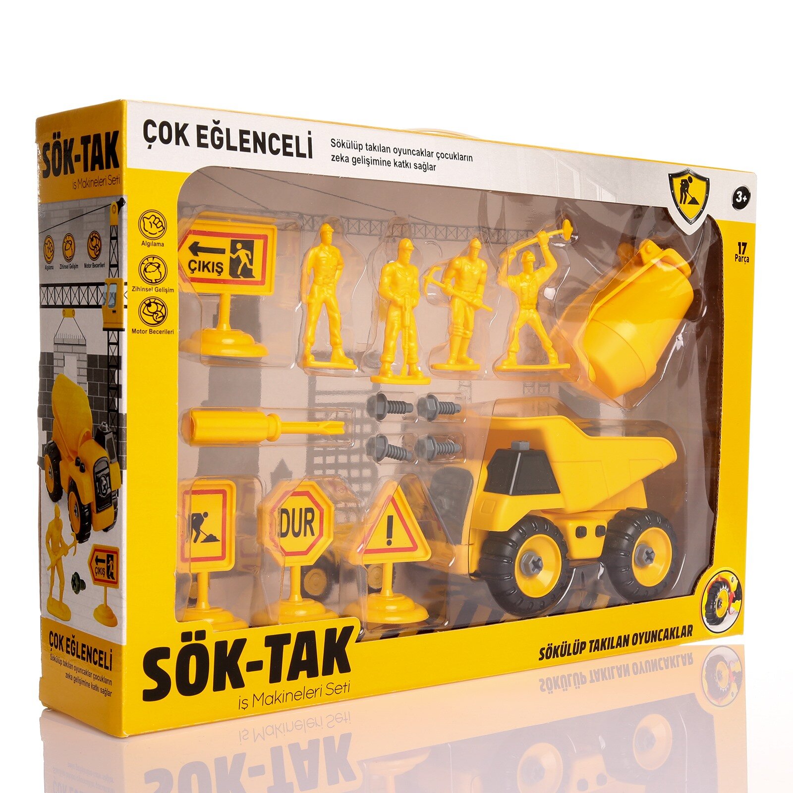 CNM SÖK TAK KAMYON OYUN SETİ 17 PARÇA CNM15