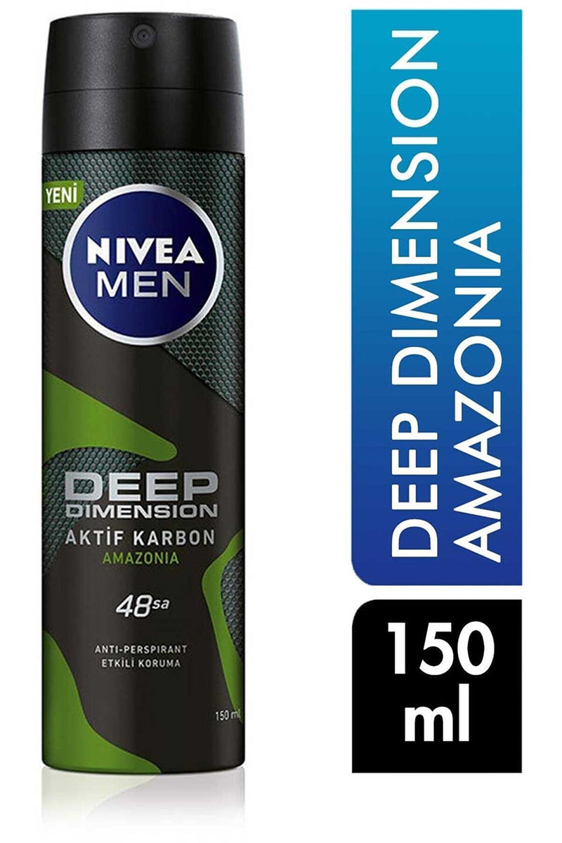 NIVEA MEN DEEP DIMENSION AKTİF KARBON 72 SAAT 150 ML