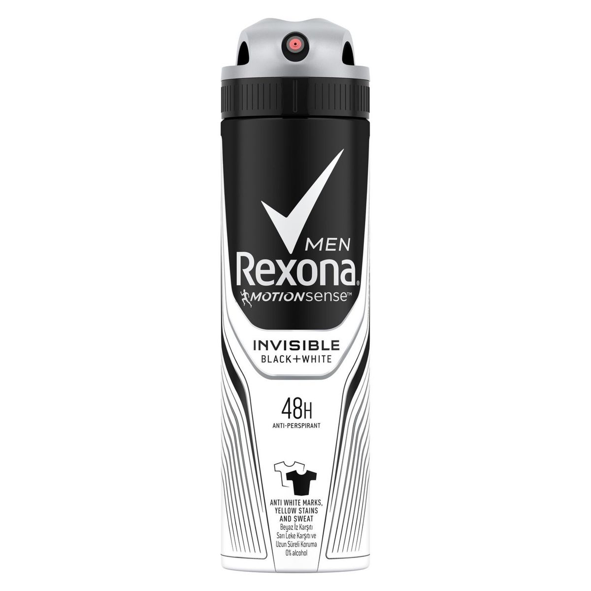 REXONA INVISIBLE BLACK & WHITE DEODORANT 150 ML