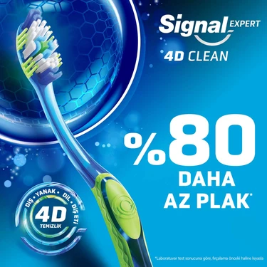 SİGNAL 4D CLEAN %80 DAHA AZ PLAK DİŞ FIRÇASI