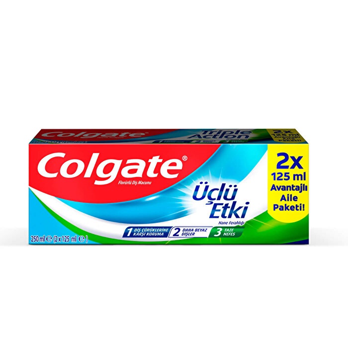 COLGATE ÜÇLÜ ETKİ EXTRA FERAH 2*75 ML