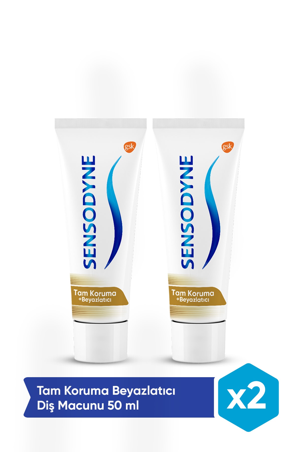 SENSODYNE TAM KORUMA VE BEYAZLITICI DİŞ MACUNU 2Lİ PAKET