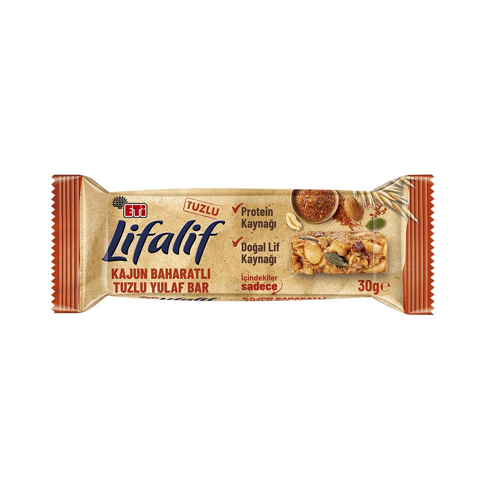 ETİ LİFALİF KAJUN BAHARATLI TUZLU YULAF BAR 30 GR