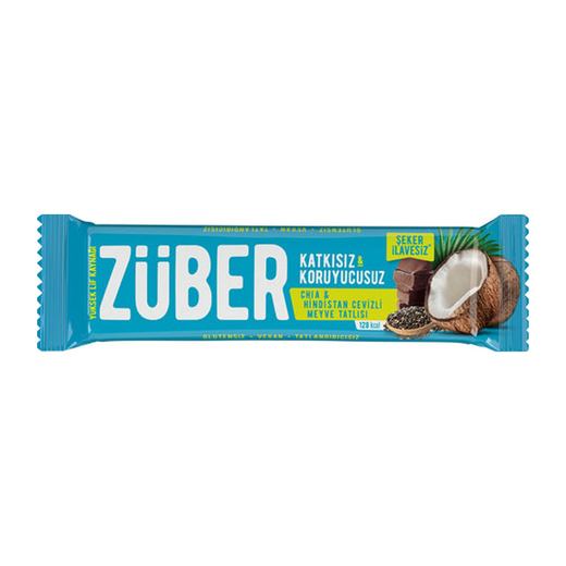 ZÜBER CHIA&HİNDİSTAN CEVİZLİ MEYVELİ BAR 40 GR