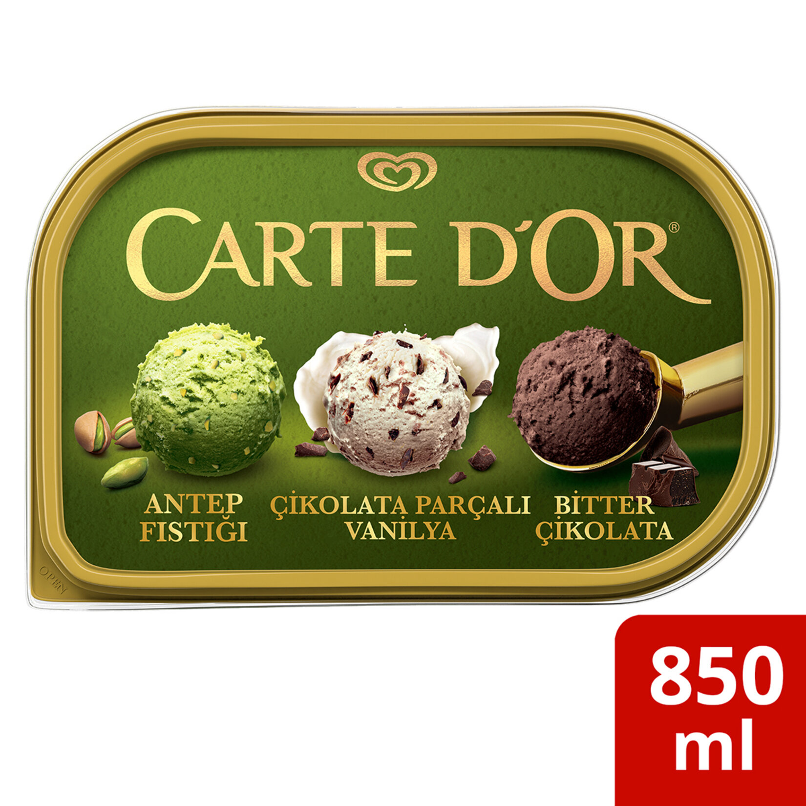 ALGIDA CARTEDOR ANTEP BITTER VANILYA 850 ML