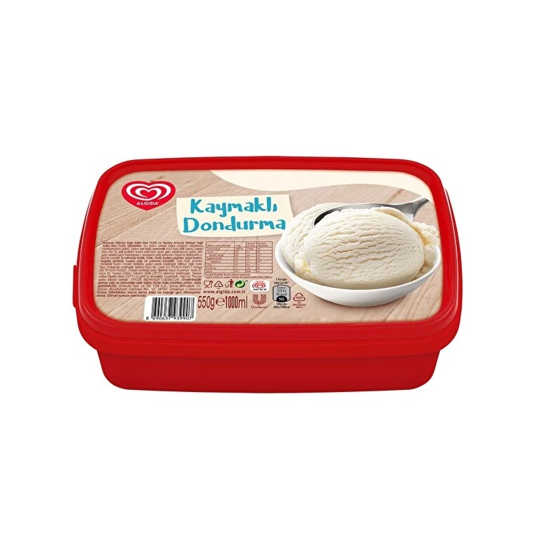 ALGIDA KAYMAKLI DONDURMA 1000 ML 