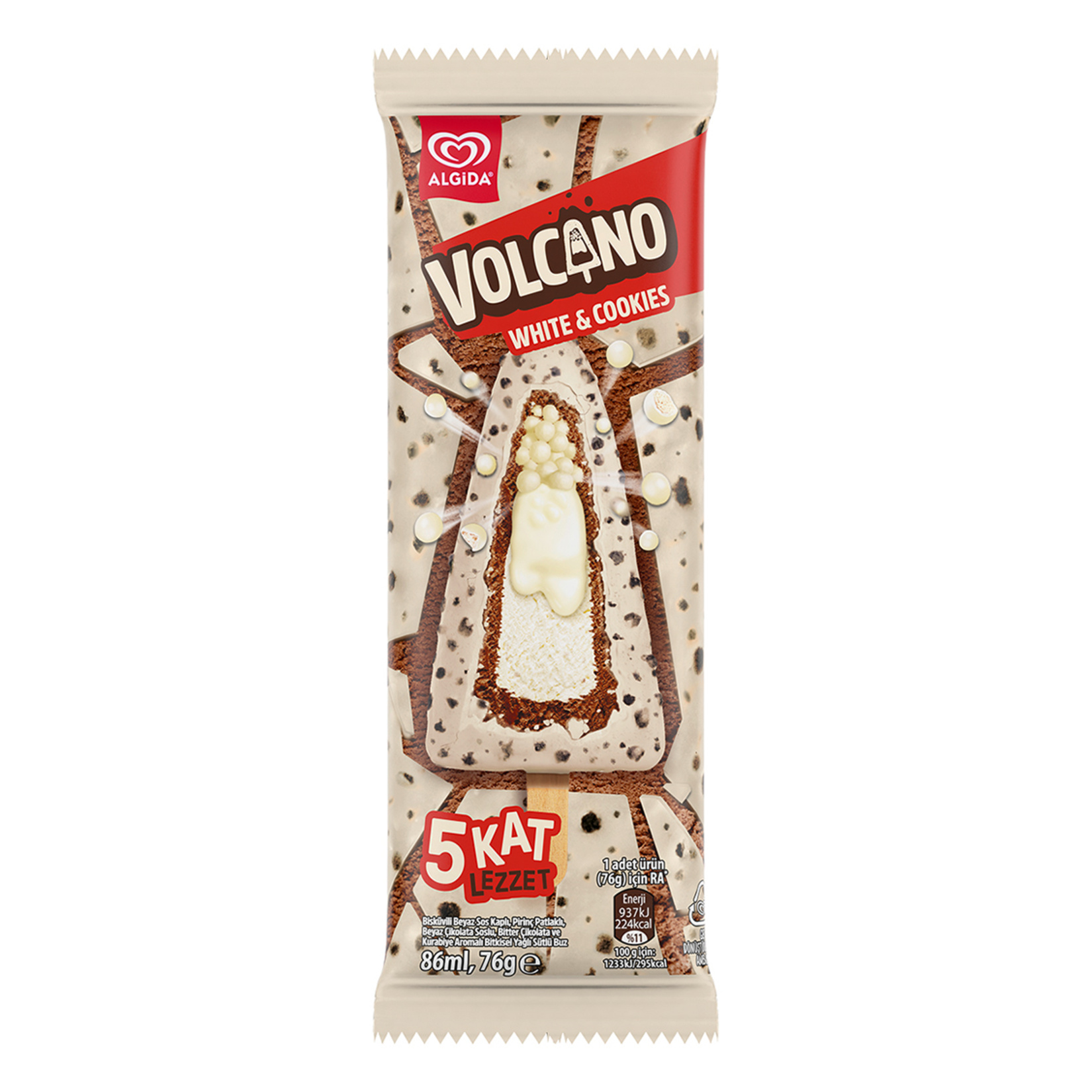 ALGIDA VOLCANO BEYAZ 86 ML
