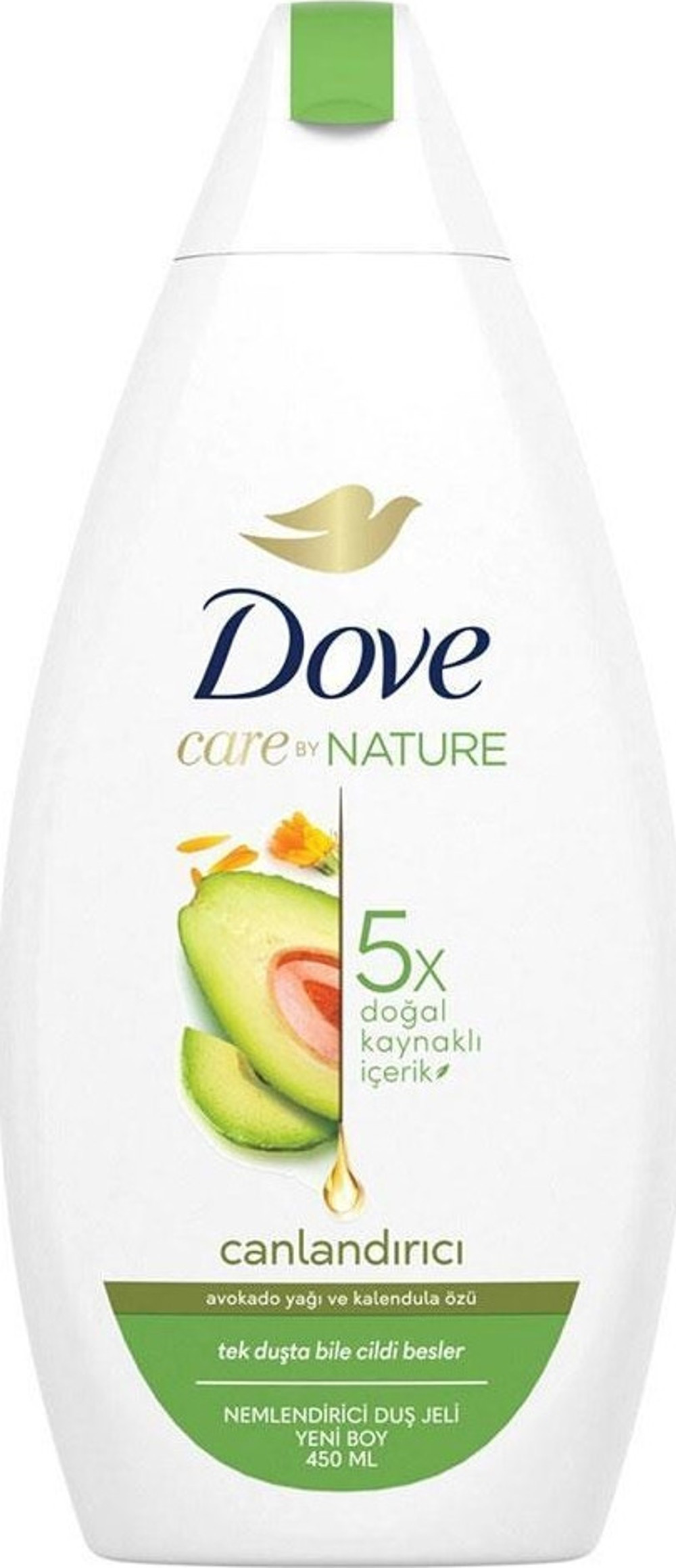 DOVE CARE & NATURE AVAKADO YAĞI  DUJ JELİ 450 ML