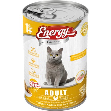 ENERGY TAVUKLU  KEDİ MAMASI 415 GR