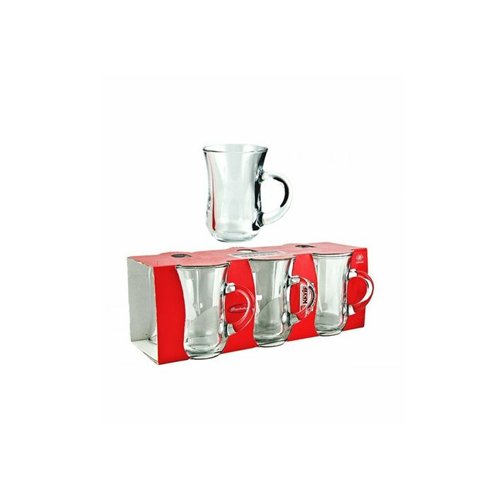 PAŞABAHÇE KULPLU ÇAY BARDAĞI 6 ADET