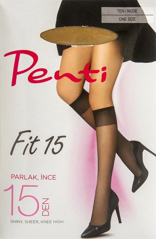 PENTİ SİYAH  PARLAK İNCE KADIN ÇORAP