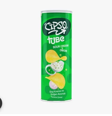 CİPSO TUBE EKŞİ KREMA VE SOĞAN AROMALI CİPS 90 GR