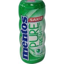 MENTOS PURE FRSH  YEŞİL NANE AROMALI SAKIZ 30 GR