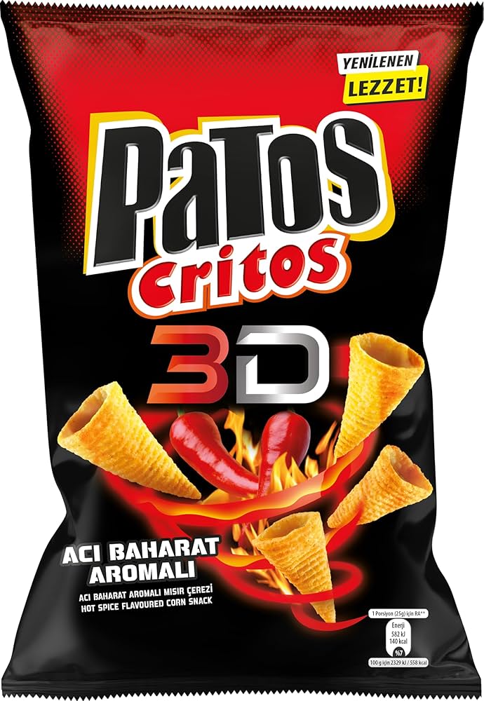 PATOS CRİTOS 3D ACI BAHARAT ÇEŞNİLİ 115 GR