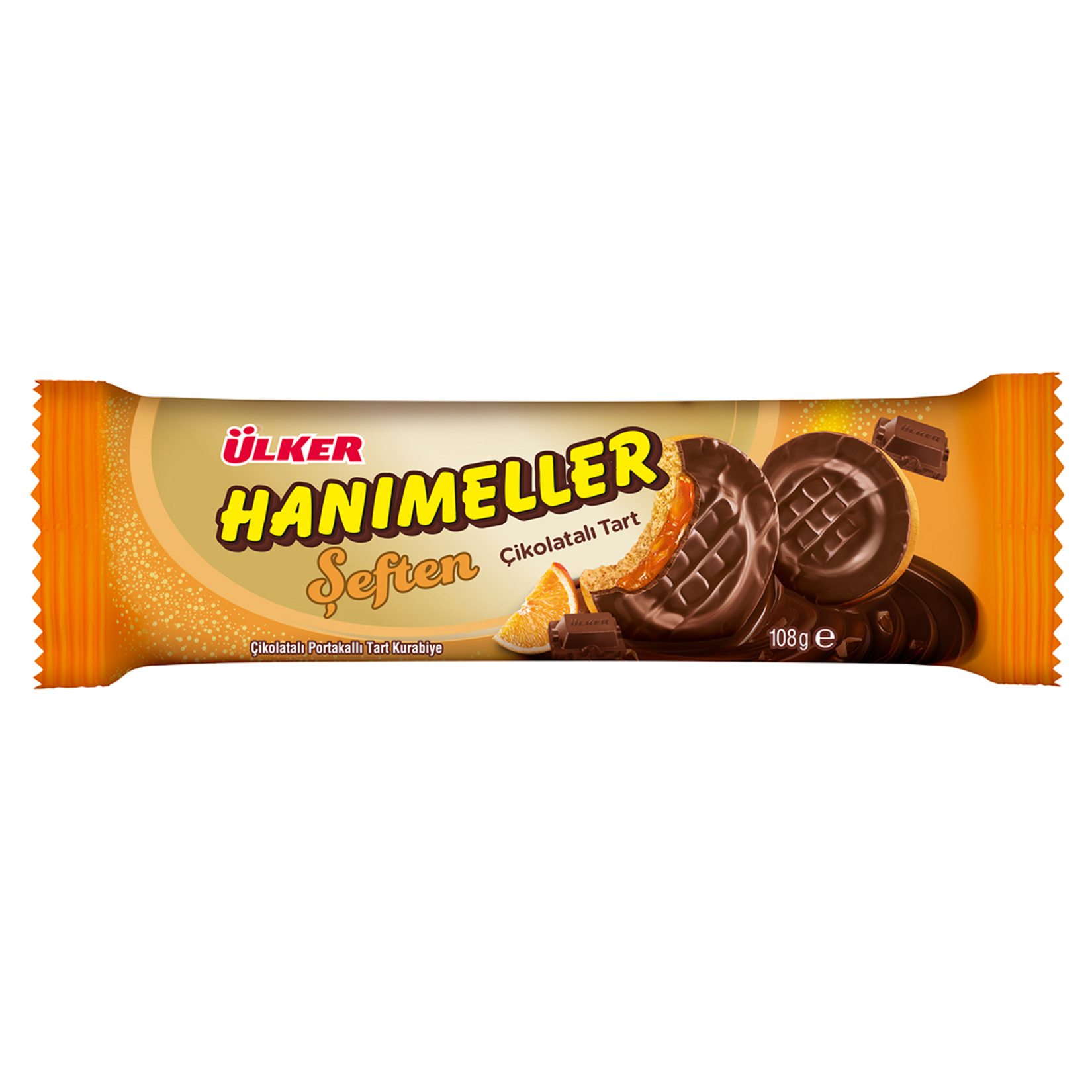 ÜLKER HANIMELLER ŞEFTEN ÇİKOLATALI PORTAKALLI TART 108 GR
