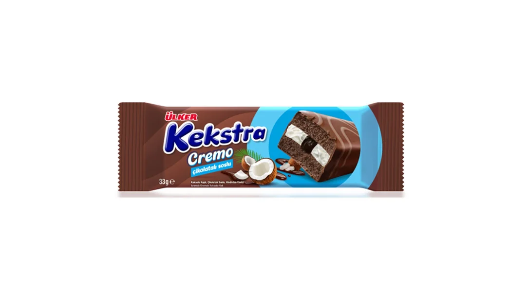 ÜLKER KEKSTRA CREMO HİNDİSTAN CEVİZİ SOSLU KEK 33 GR