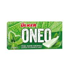 ÜLKER ONEO 60 DK  YEŞİL NANE AROMALI SAKIZ 14 GR