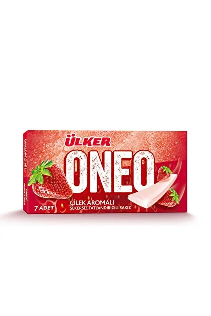 ÜLKER ONEO ÇİLEK  AROMALI SAKIZ 14 GR
