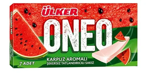 ÜLKER ONEO KARPUZ  AROMALI SAKIZ 14 GR