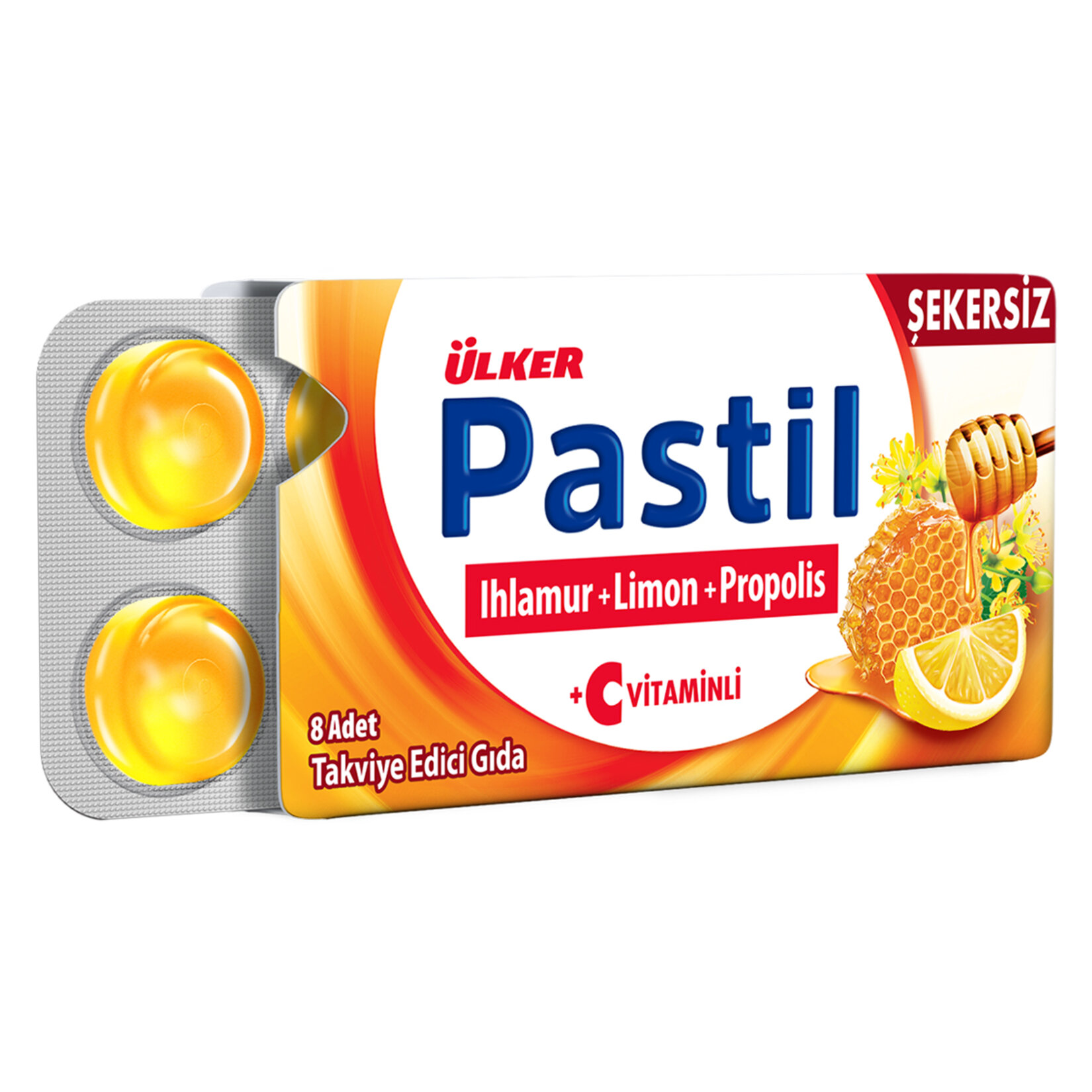 ÜLKER PASTİL IHLAMUR+LİMON+PROPOLİS 8 ADET