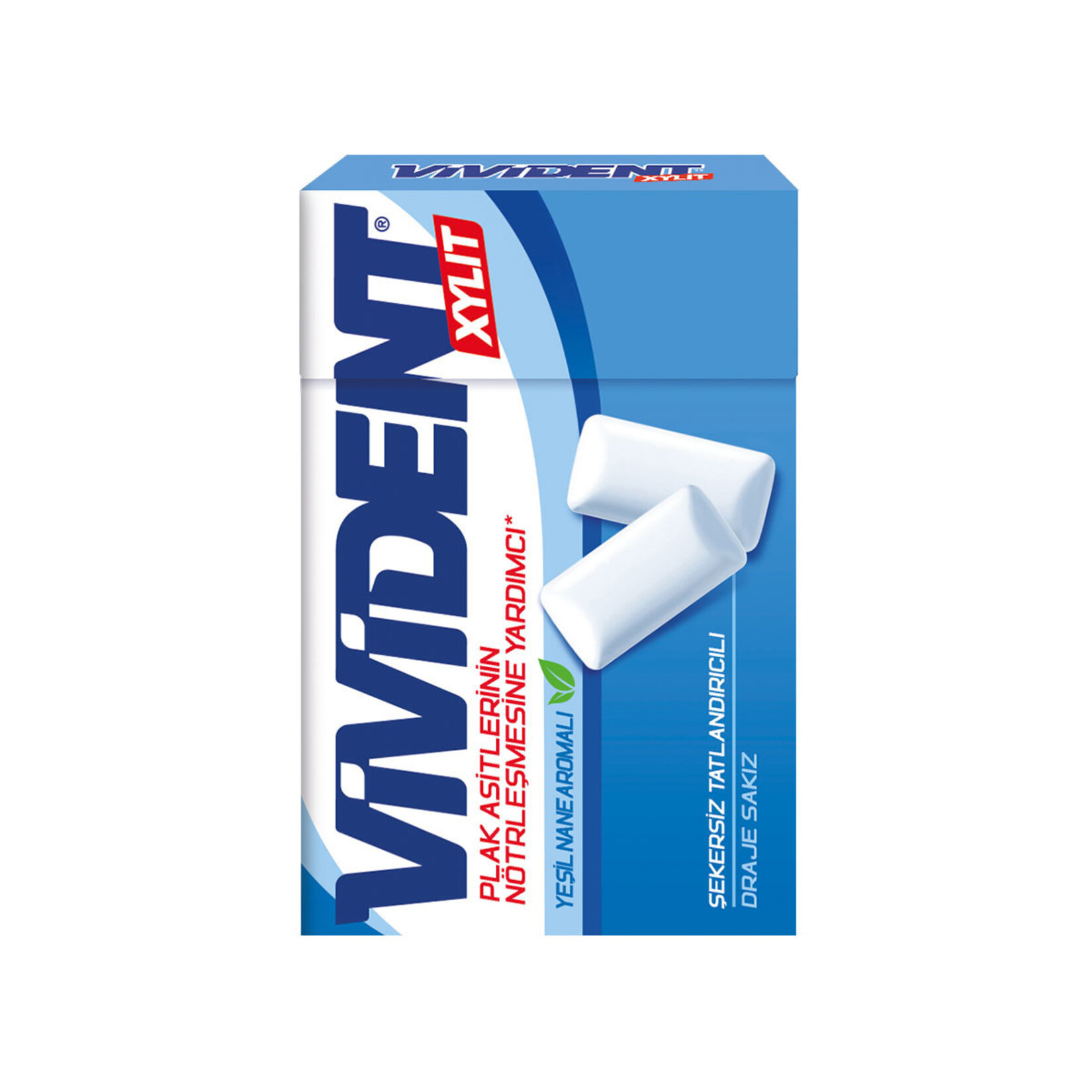 VİVİDENT XYLIT YEŞİL NANE AROMALI SAKIZ 22 GR