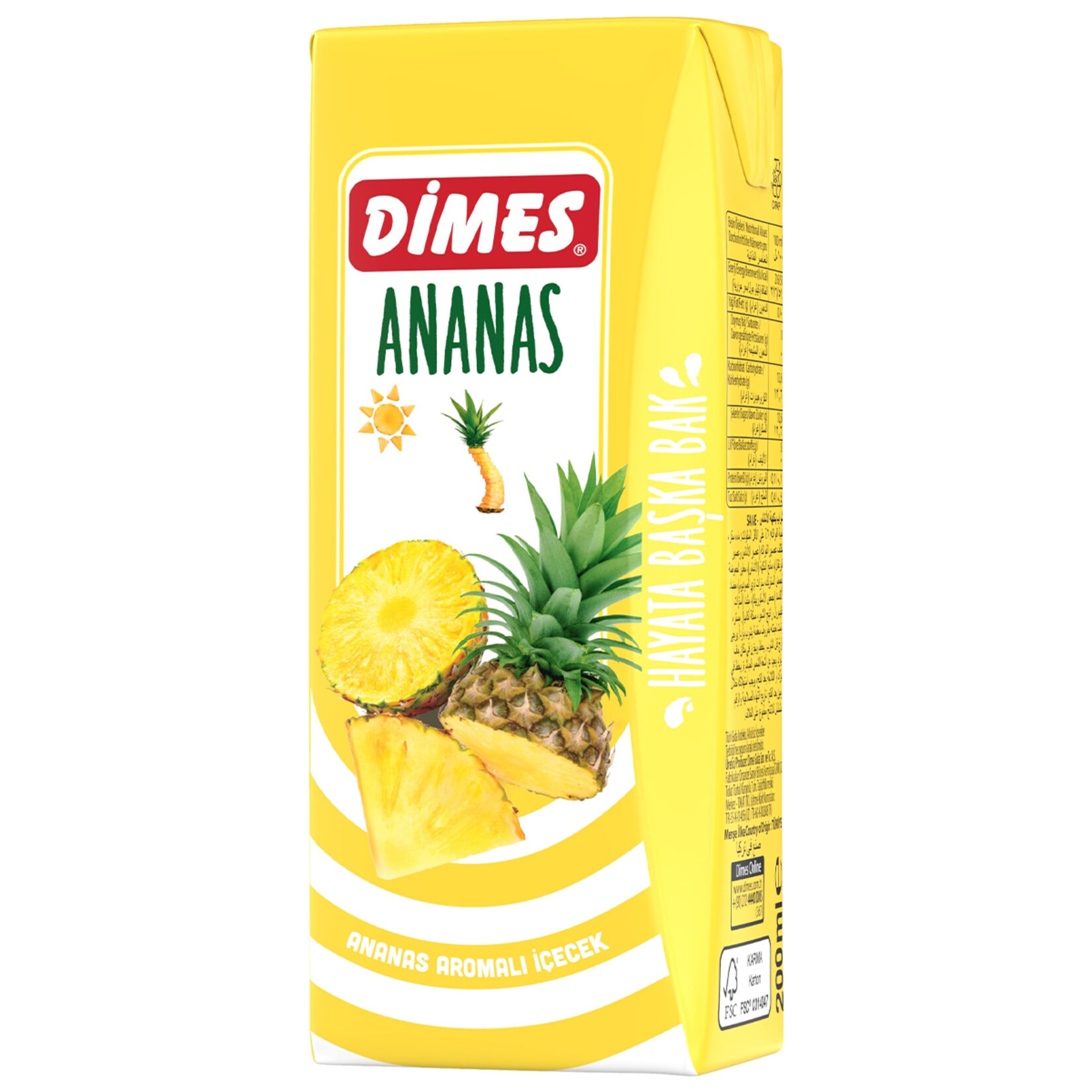 DİMES ANANAS MEYVE SUYU 200 ML