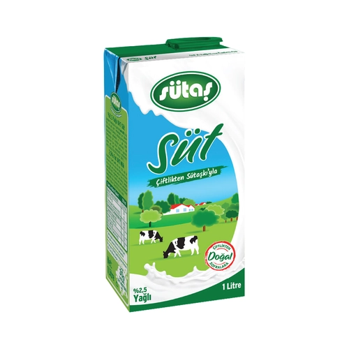 SÜTAŞ %2,5 YAĞLI SÜT 1 LT