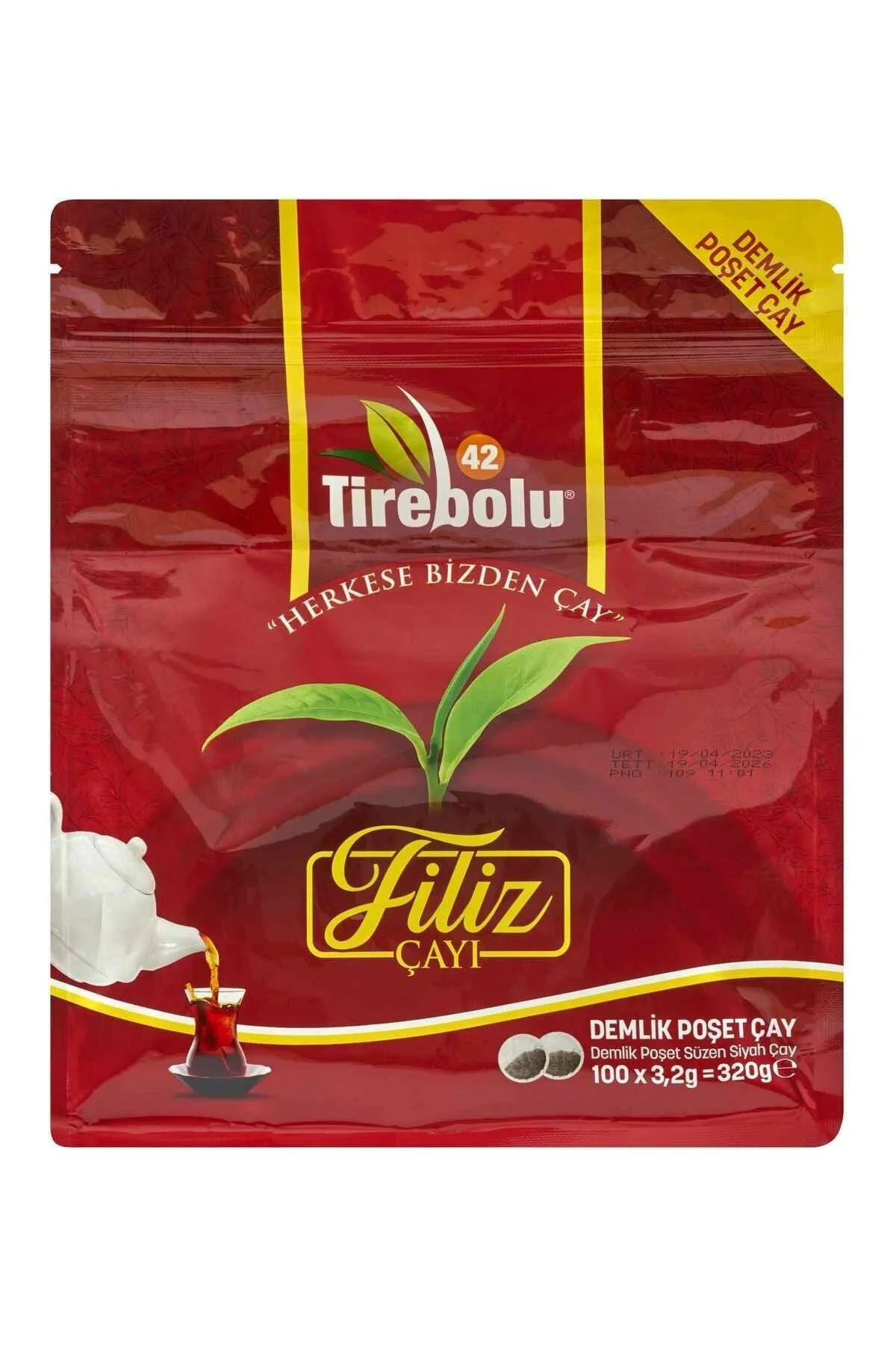 TİREBOLU 42 FİLİZ ÇAYI DEMLİK POŞET ÇAY 320 GR