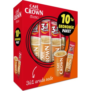 ÜLKER CAFE CROWN 3Ü1 ARADA ACTION 10LU PAKET