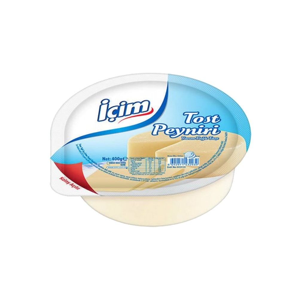 İÇİM YARIM YAĞLI TOST KAŞARI 400 GR
