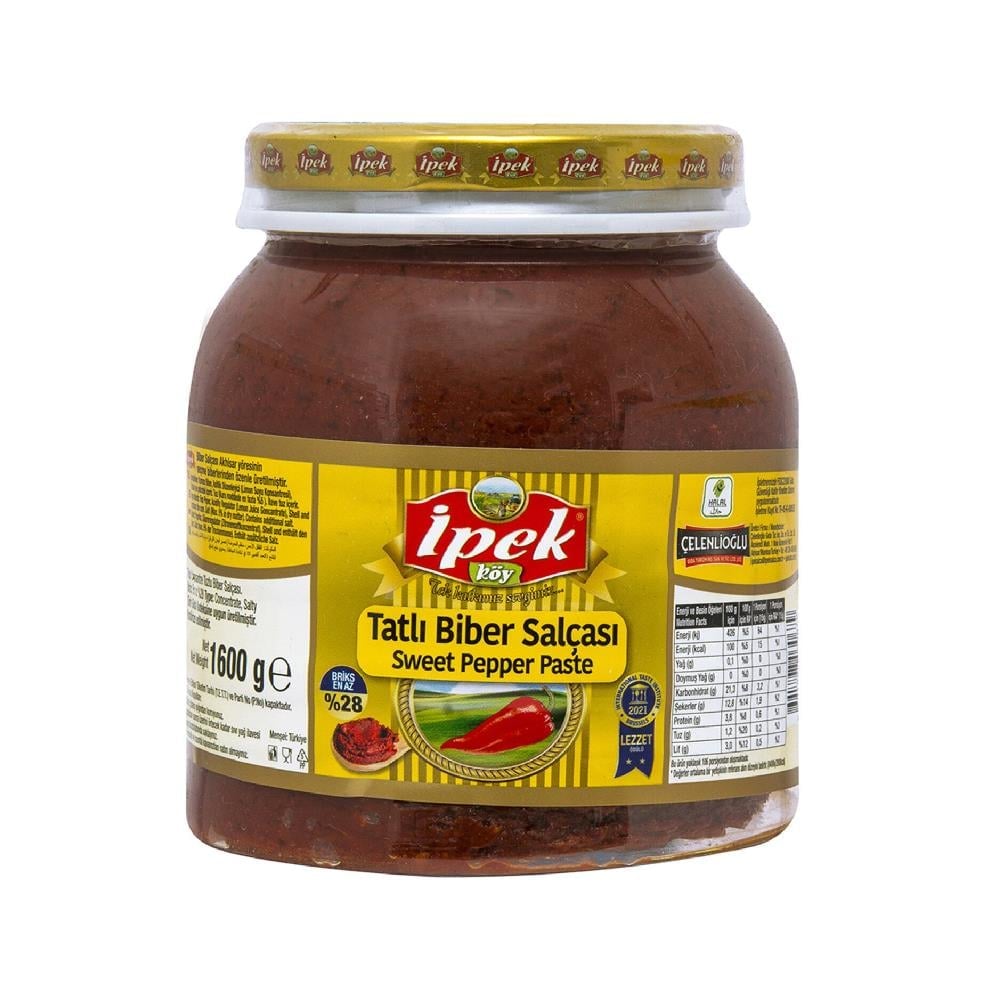 İPEK TATLI BİBER SALÇASI 1600 GR