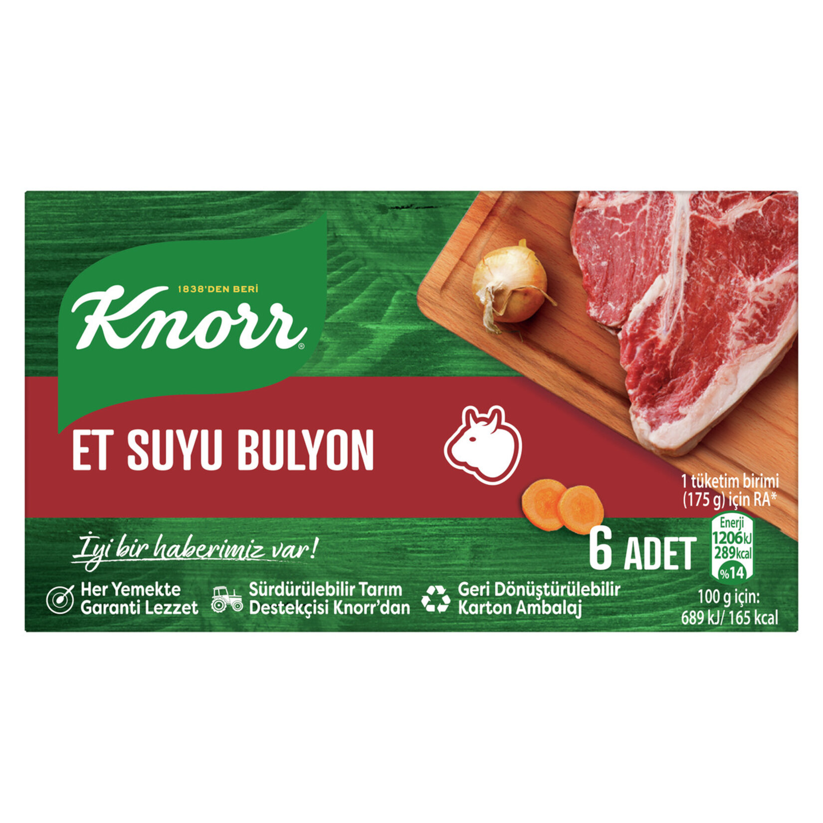 KNORR ET SUYU BULYON 6 ADET