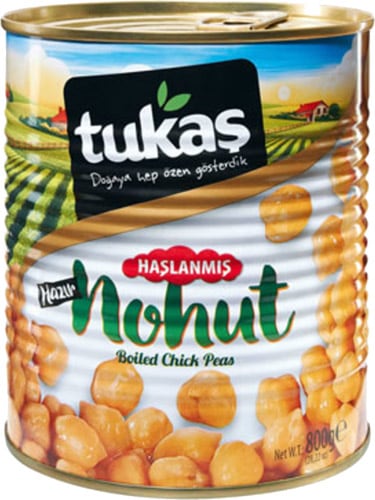 TUKAŞ HAŞLANMIŞ NOHUT TENEKE 830 GR