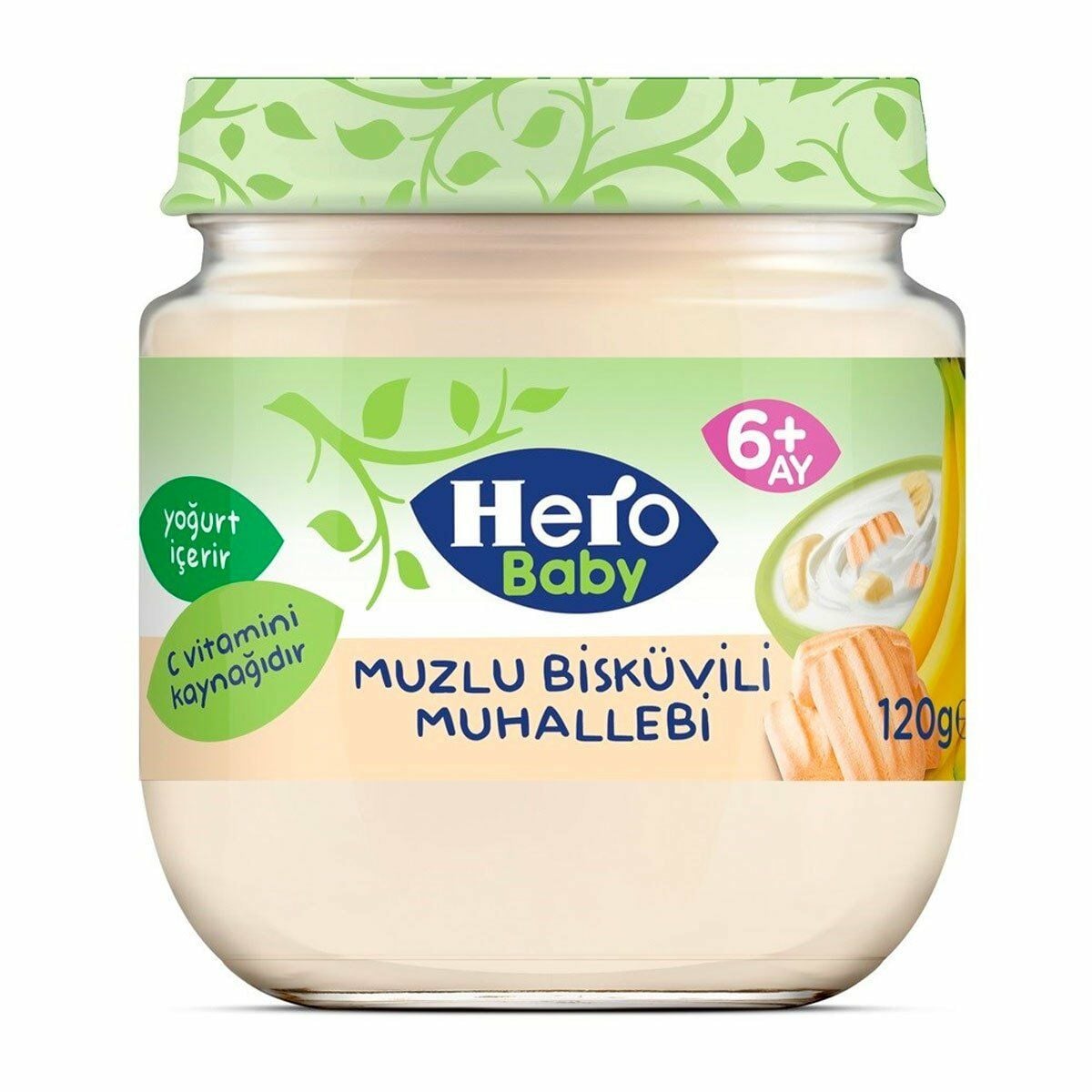 HERO BABY MUZLU BİSKÜVİLİ MUHALLEBİ EK GIDA 120 GR