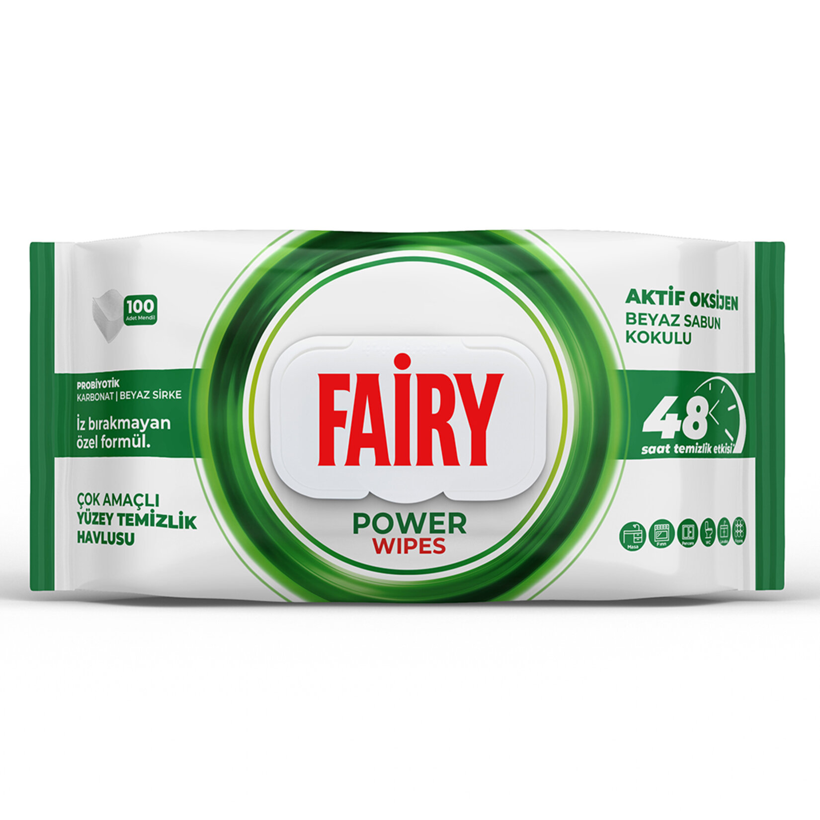 FAİRY YÜZEY TEMİZLİK HAVLUSU BEYAZ SABUN 100 ADET